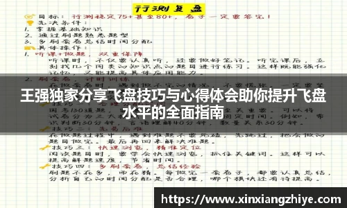 王强独家分享飞盘技巧与心得体会助你提升飞盘水平的全面指南